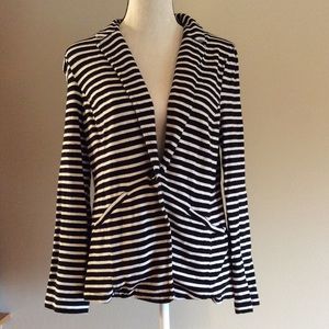 Caslon striped sweater blazer